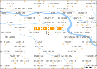 map of Bleckedermoor