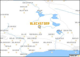 map of Bleckstorp