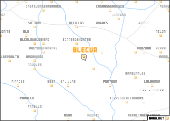 map of Blecua