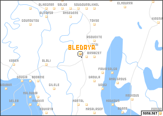 map of Blédaya