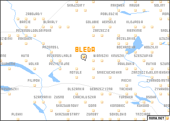 map of Błęda