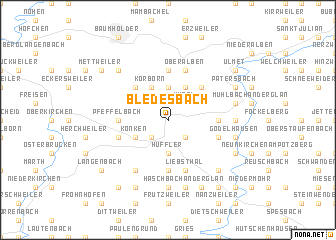 map of Bledesbach