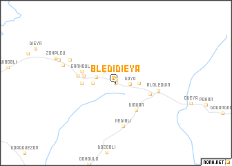 map of Blédi Diéya