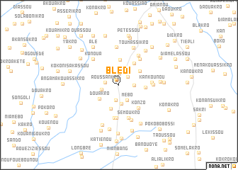 map of Blédi