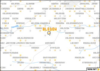map of Błędów