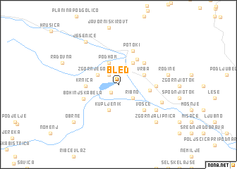 map of Bled