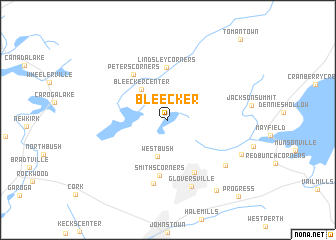 map of Bleecker