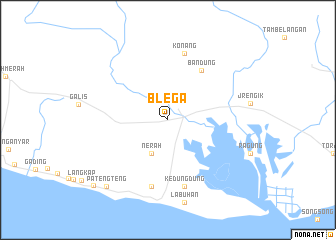 map of Blega