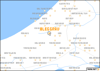 map of Bleggrav