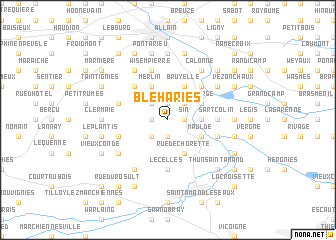 map of Bléharies