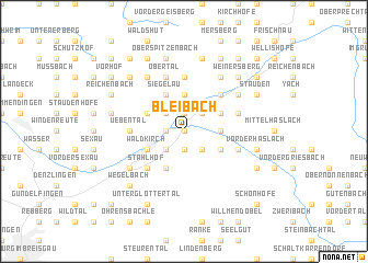 map of Bleibach