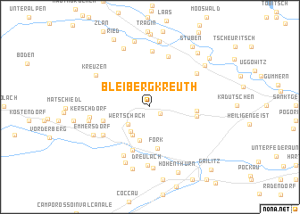 map of Bleiberg-Kreuth