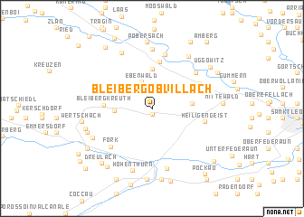 map of Bleiberg ob Villach