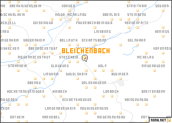 map of Bleichenbach