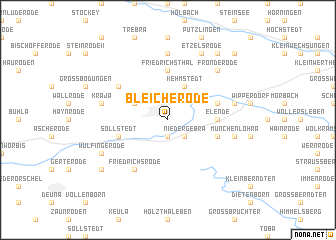 map of Bleicherode