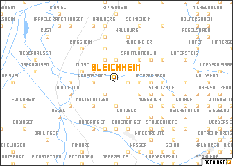 map of Bleichheim