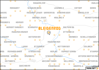 map of Bleidenrod