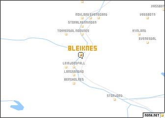 map of Bleiknes