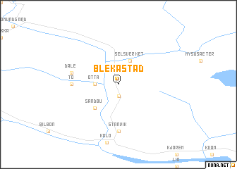 map of Blekastad