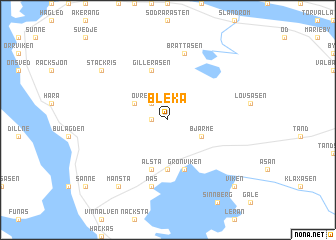 map of Bleka