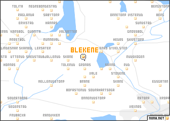 map of Blekene