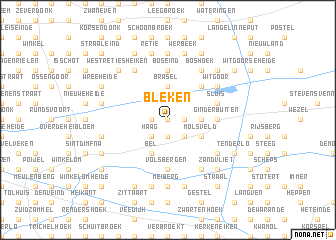 map of Bleken