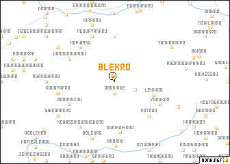 map of Blékro