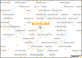 map of Blekslage