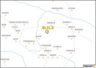 map of Bléla