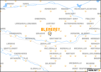 map of Blémerey