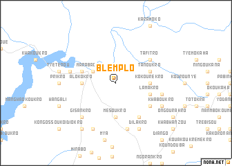 map of Blèmplo