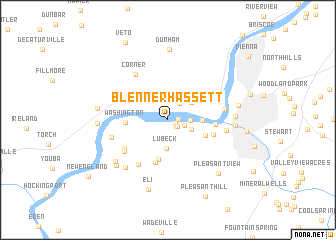 map of Blennerhassett