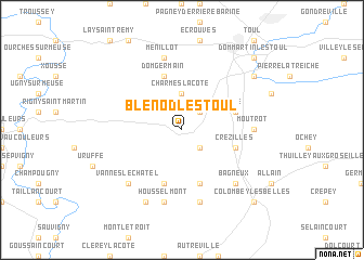 map of Blénod-lès-Toul