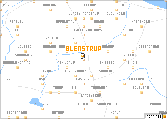 map of Blenstrup