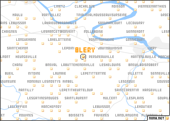 map of Bléry