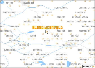 map of Blesdijkerveld