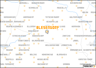 map of Blesendorf