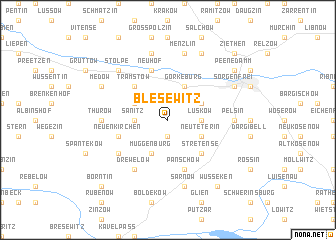 map of Blesewitz