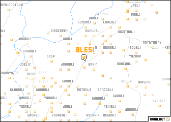 map of Blesi