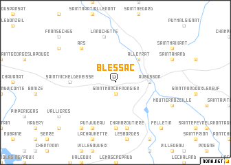 map of Blessac