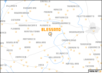 map of Blessano