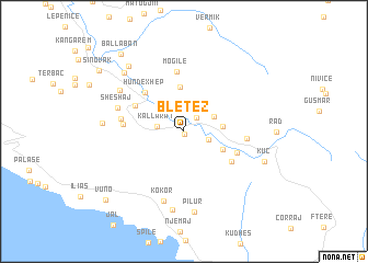 map of Bletëz