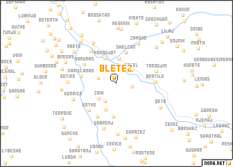 map of Bletëz