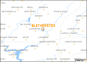 map of Bletherston