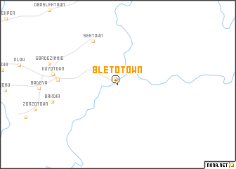 map of Bleto Town