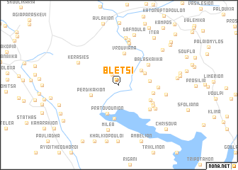 map of Blétsi