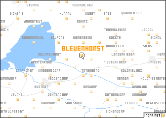 map of Bleuenhorst