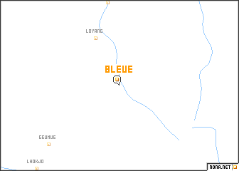 map of Bleue