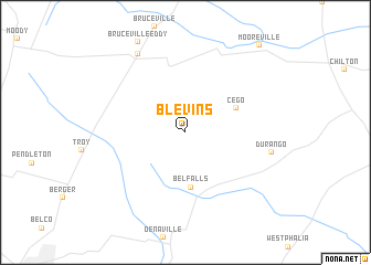 map of Blevins