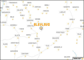 map of Blevlavo